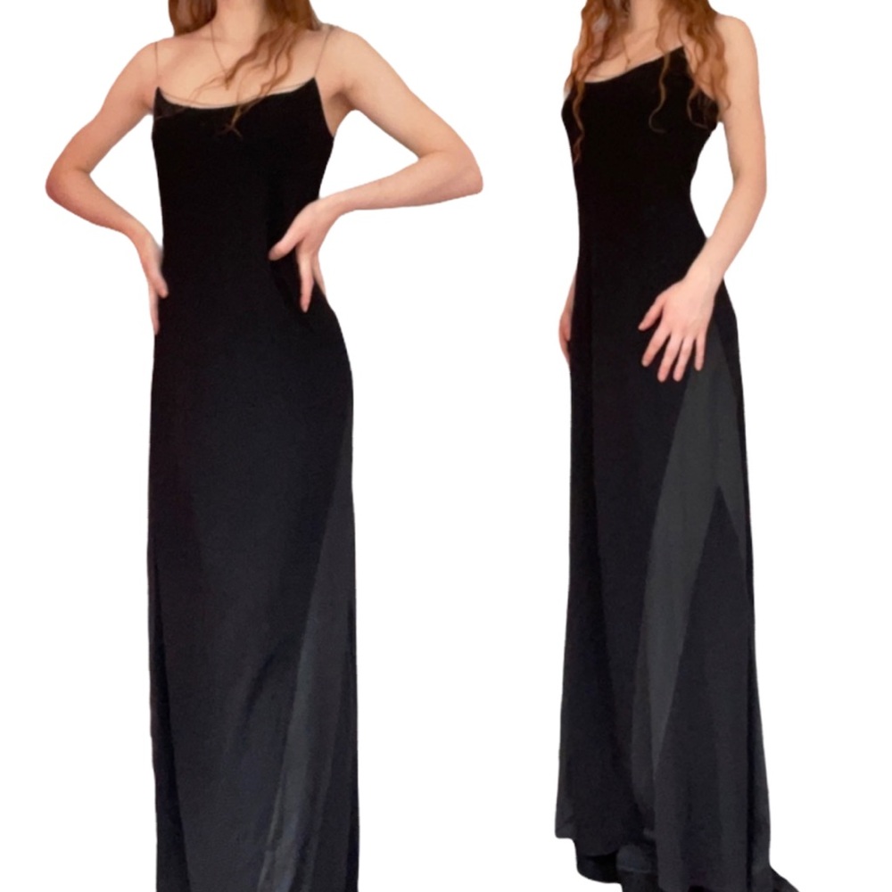 Cerruti Arte Chain Detail Evening Gown